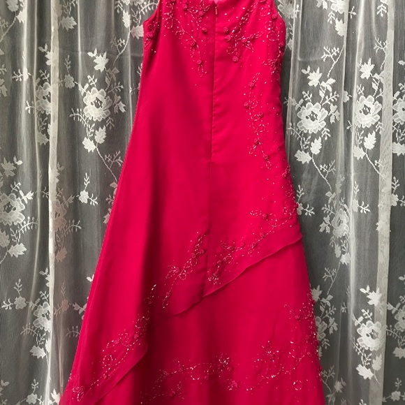 PRECIOUS ANGLE🌹PAGENT DRESS🌹PINK🌹BEADING🌹 - Picture 2 of 3